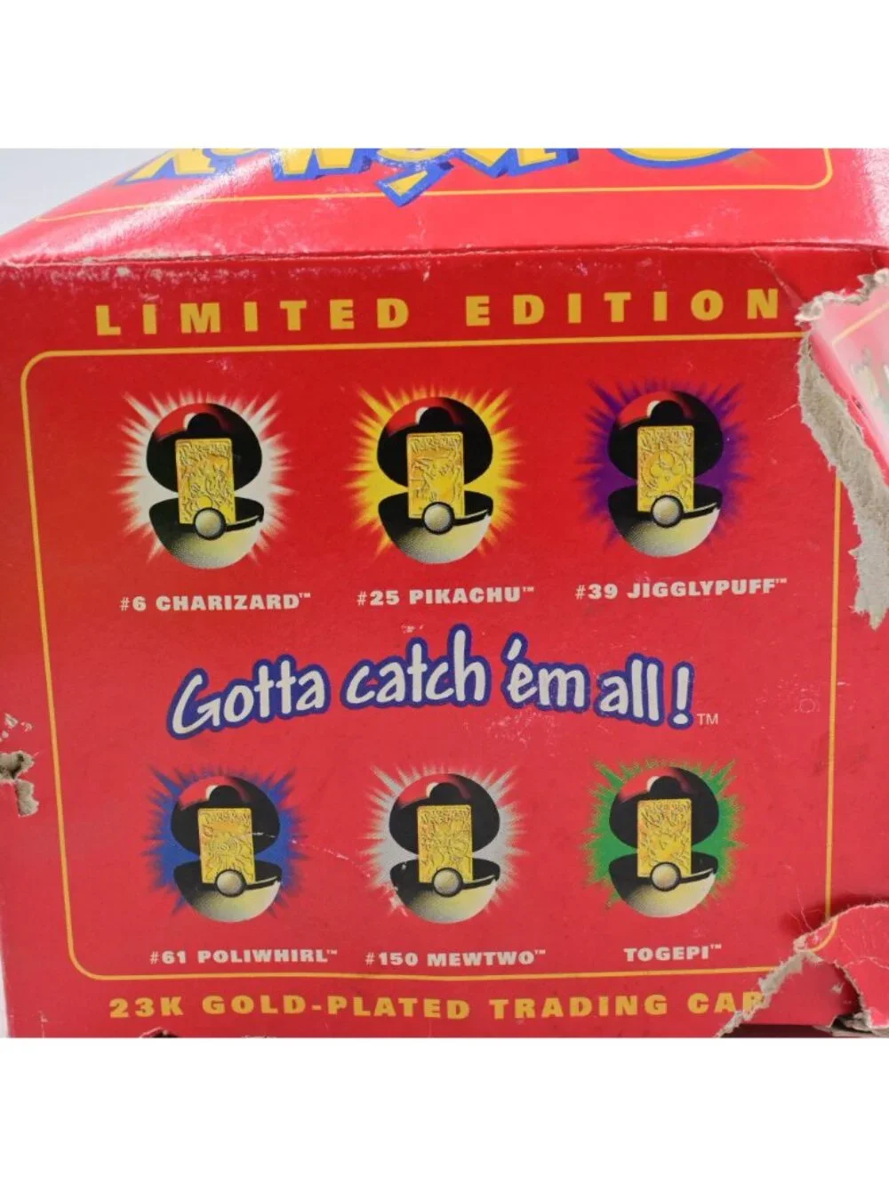 Pokemon Limited Edition 23K Gold Plated Togepi Trading Card Pokeball Sealed